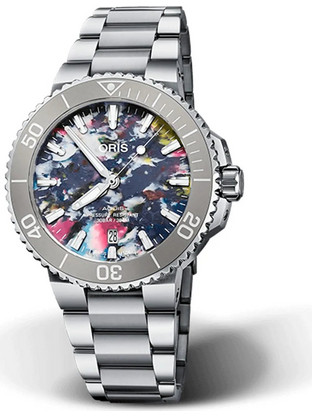 Oris Ανδρικό Ρολόι Αυτόματο με Ασημί Μεταλλικό Μπρασελέ 0173377664150-Set