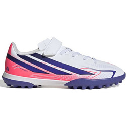 Adidas F50 Hyperfast Club TF KK1337 Παιδικά Ποδοσφαιρικά Παπούτσια με Σχάρα Λευκά Μπλε Ροζ