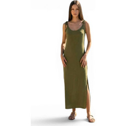 Benissimo Maxi Καλοκαιρινό Καθημερινό Φόρεμα Χακί 262092427