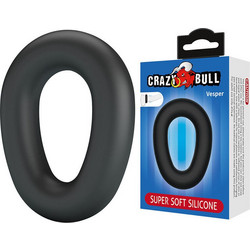 Crazy Bull Vesper Ελαστικό Δαχτυλίδι Πέους Σιλικόνης 45mm Μαύρο