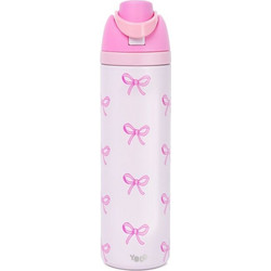 Yolo Pink Bow Παιδικό Παγούρι Θερμός BPA Free Ροζ 700ml