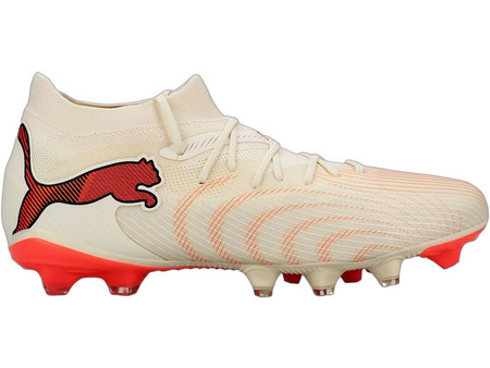 Puma Future 9 Match FG/AG 109135-01 Ποδοσφαιρικά Παπούτσια με Τάπες και Καλτσάκι Μπεζ