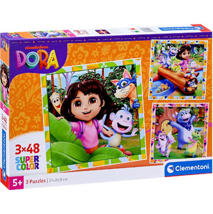 Παιδικό Puzzle Clementoni Dora the Explorer 3x48 Κομμάτια