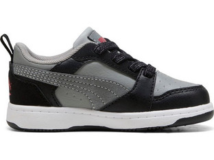 Puma Rebound V6 Παιδικά Sneakers Μαύρα Ανθρακί 405039-01