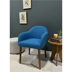 Stewe Home Πολυθρόνα Μπλε STE-026767-V58428