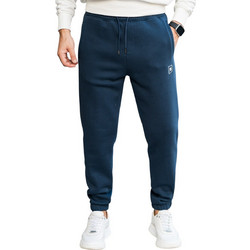 Rebase Ανδρικό Παντελόνι Φόρμας Fleece με Λάστιχο Navy Μπλε 252RPAN-6020