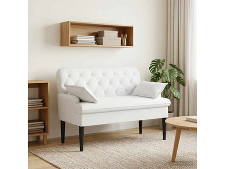vidaXL Διθέσιος Καναπές Λευκός 111x68x80cm 42041806