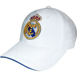Real Madrid Ανδρικό Καπέλο Καβουράκι Υφασμάτινο Λευκό RM3GO3