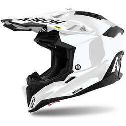 Airoh Aviator 3 Evo Black White Κράνος Μηχανής Motocross 1330gr