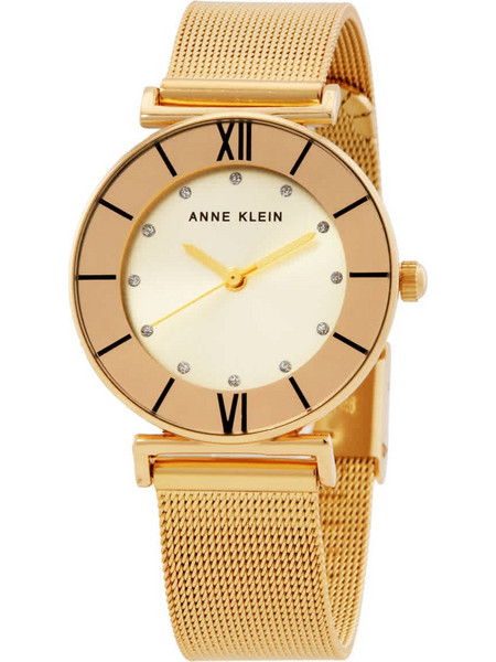 Anne Klein Γυναικείο Ρολόι με Χρυσό Μεταλλικό Μπρασελέ AK-3780CHGBST