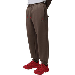 Jordan Brooklyn Ανδρικό Παντελόνι Φόρμας Fleece με Λάστιχο Καφέ IM8906-274