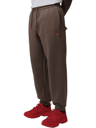 Jordan Brooklyn Ανδρικό Παντελόνι Φόρμας Fleece με Λάστιχο Καφέ IM8906-274
