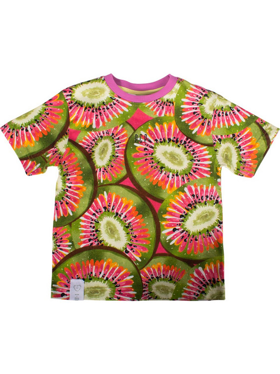 PCP Kiddo Παιδικό T-Shirt Κοντομάνικο Πορτοκαλί Φούξια Πράσινο SKIDD0001