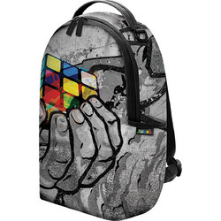 Graffiti Hand Rubik's Σχολική Τσάντα Πλάτης Γυμνασίου - Λυκείου Γκρι 266212