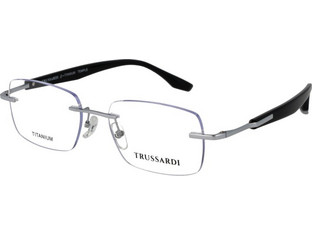 Trussardi TSM1051T 03A Ανδρικός Σκελετός Γυαλιών Οράσεως Μεταλλικός Μαύρος