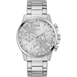 Guess Walker Ανδρικό Ρολόι Χρονογράφος με Ασημί Μεταλλικό Μπρασελέ GW0900G6