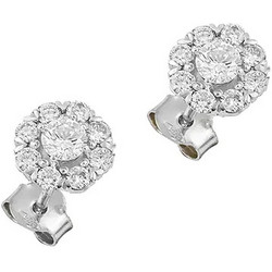 Million Diamonds Γυναικεία Σκουλαρίκια Καρφωτά από Λευκόχρυσο 14K SK22945