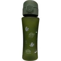 Abo In a Fast World Be a Turtle Παιδικό Παγούρι Πλαστικό BPA Free Χακί 450ml
