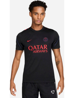 Nike Dri-FIT Short-Sleeve Paris Saint-Germain Strike Ανδρικό Αθλητικό T-Shirt Μαύρο II2279-010