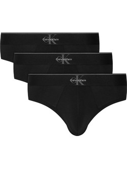 Calvin Klein Ανδρικά Σλιπ Βαμβακερά Μαύρα 3Pack LV00NB4471-UB1
