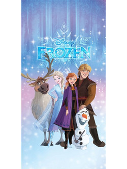 Dimcol Frozen 551 Παιδική Πετσέτα Θαλάσσης Microfiber Γαλάζια 70x140cm 54460912054