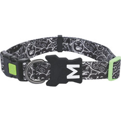 M-Pets Urban Style Freestyle Κολάρο Σκύλου Μαύρο Λευκό 2.5x38-66cm