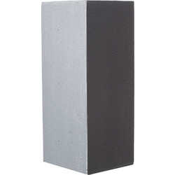 Supergreens Rocky Γλάστρα Τετράγωνη Πήλινη Γκρι 20x20x50cm A-7050-8