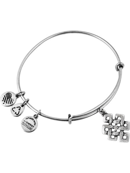 Alex and Ani Γυναικείο Βραχιόλι Βέργα Ασημί A10EB142RS