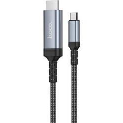 Hoco Καλώδιο Braided HDMI Male to USB-C Male 1.8m Black UA43
