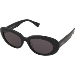 Max Mara MM0196 01A Γυναικεία Γυαλιά Ηλίου Οβάλ Κοκάλινα Μαύρα με Καφέ Φακό