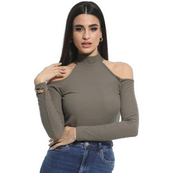 Only Γυναικείο Χειμερινό Top Ριπ Χακί 15244820