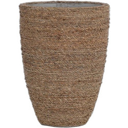 Soulworks Concrete S Γλάστρα Στρογγυλή Bamboo 30x41cm 0830042