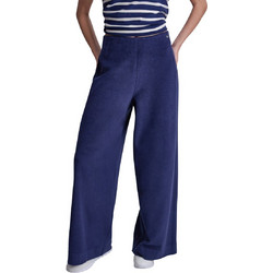 DKNY Ψηλόμεσο Υφασμάτινο Γυναικείο Παντελόνι Relaxed Εφαρμογή Navy Μπλε DJ6P3148-PCT