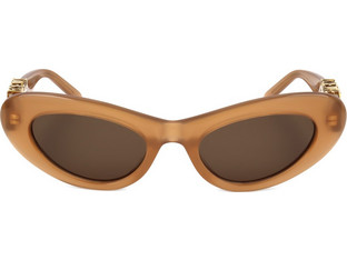 Loewe LW40156U 50E Γυναικεία Γυαλιά Ηλίου Στρογγυλά Κοκάλινα Καφέ με Καφέ Φακό