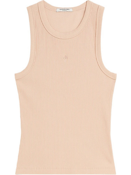 Scotch & Soda Γυναικείο Καλοκαιρινό Top Ριπ Ροζ U9A01472T-654