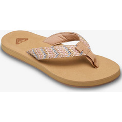 Roxy Porto Raffia Γυναικείες Σαγιονάρες Μπεζ ERJL100099-XBCW