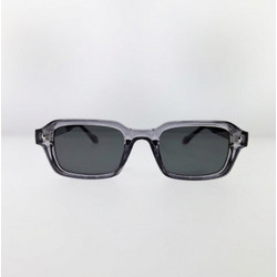Enzo SZ8106 C4 Ανδρικά Γυαλιά Ηλίου Τετράγωνα Κοκάλινα Γκρι με Μαύρο Φακό