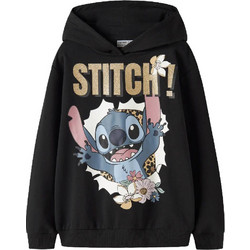 Name It Lilo & Stitch Παιδικό Φούτερ με Κουκούλα Μαύρο 13257889
