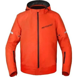 Motowolf MDL0520 Ανδρικό Αδιάβροχο Μπουφάν Αντιανεμικό Large Πορτοκαλί
