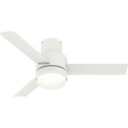 Hunter Gilmour 50938 Ανεμιστήρας Οροφής 132cm 44W με Φως & Τηλεχειριστήριο Λευκός