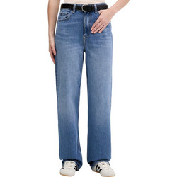 Tommy Jeans Layla Ψηλόμεσο Γυναικείο Τζιν Παντελόνι Κανονική Εφαρμογή Μπλε DW0DW23158