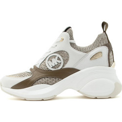 Michael Kors Zuma Γυναικεία Sneakers Chunky Λευκά Καφέ 43T6ZUFS2L-291