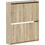 vidaXL Παπουτσοθήκη Ξύλινη Zwolle Τοίχου Sonoma M71xΠ17xΥ86cm 896417