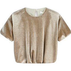 Energiers Παιδικό Crop Top Κοντομάνικο Χρυσό 46-126270-5