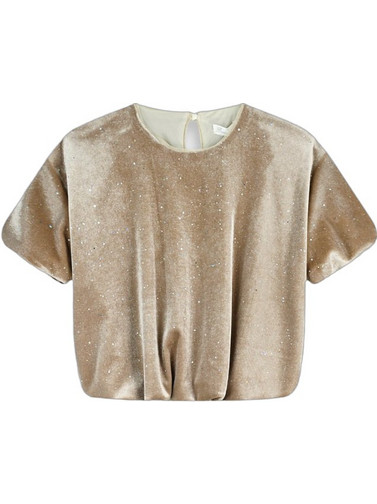 Energiers Παιδικό Crop Top Κοντομάνικο Χρυσό 46-126270-5
