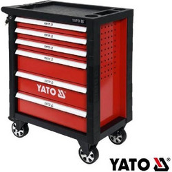 Yato Τροχήλατος Εργαλειοφόρος Μεταλλικός με 6 Συρτάρια & 177 Εργαλεία 46x76x97cm YT-55300