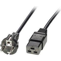 Lindy 30240 Καλώδιο Τροφοδοσίας Schuko to IEC C19 2m