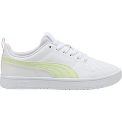 Puma Rickie Παιδικά Sneakers Λευκά Κίτρινα 384311-46