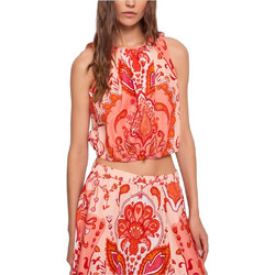 Gaudi Γυναικείο Καλοκαιρινό Crop Top Πορτοκαλί 611BD45019