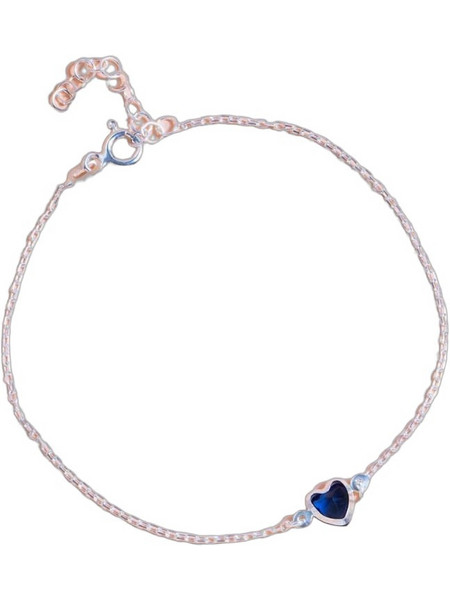 Heliophilia Silver Γυναικείο Βραχιόλι Αλυσίδα με Καρδιά από Ασήμι 189RSM1117